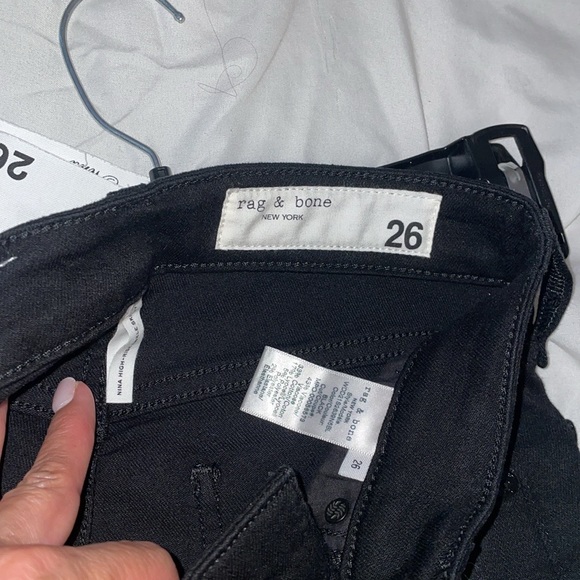 RAG & BONE BLACK JEANS
NINA HIGH-RISE ANKLE SKINNY - Picture 4 of 10